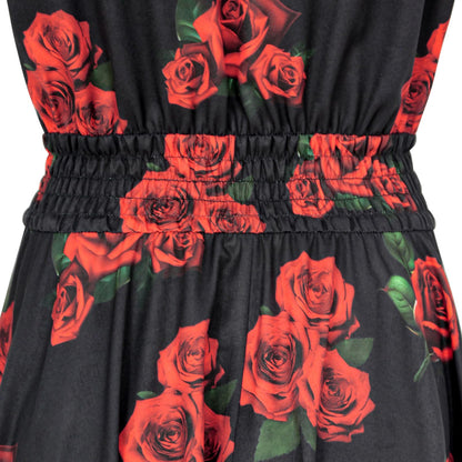 HIGAKI Women's 1950s Dress Tea Party V-Neck Sleeveless Dress
