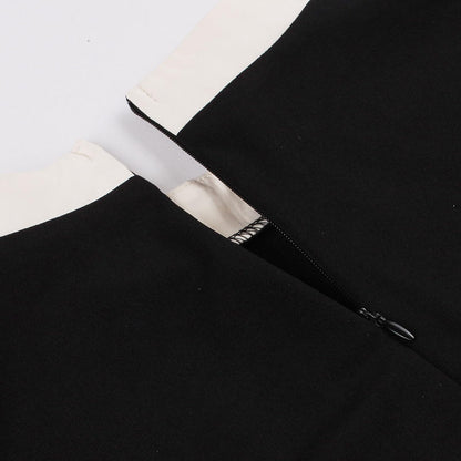 50s Style Dresses for Women Vintage Short Sleeve Tie Neck Swing Dress Midi Prom Dress with Belt