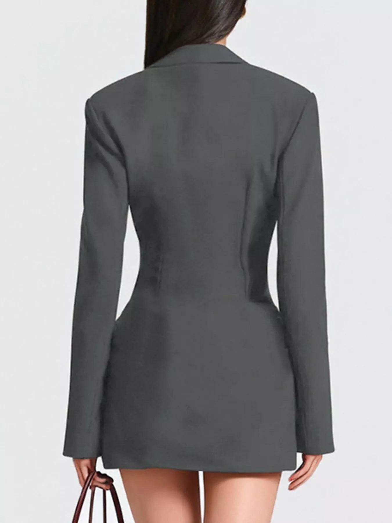Blazer-Style Long Sleeve Mini Dress