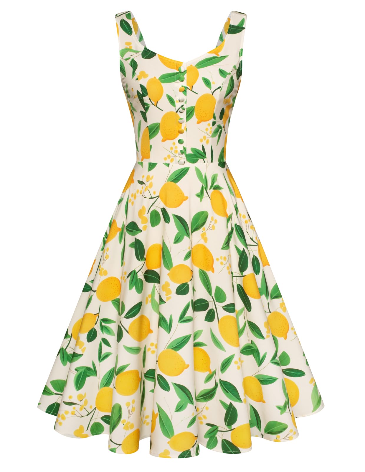 Belle Poque 1950s Vintage Dress for Women Sleeveless Homecoming Dresses Cocktail Party A-Line Summer Dress