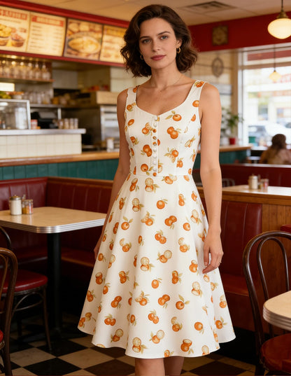 Belle Poque 1950s Vintage Dress for Women Sleeveless Homecoming Dresses Cocktail Party A-Line Summer Dress