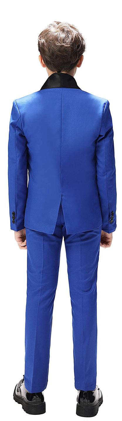 Boy Suits Tuxedo Slim Fit Suit for Boys Kids Toddler Dress Outfit with Coat, Pants, Vest Set No Tail