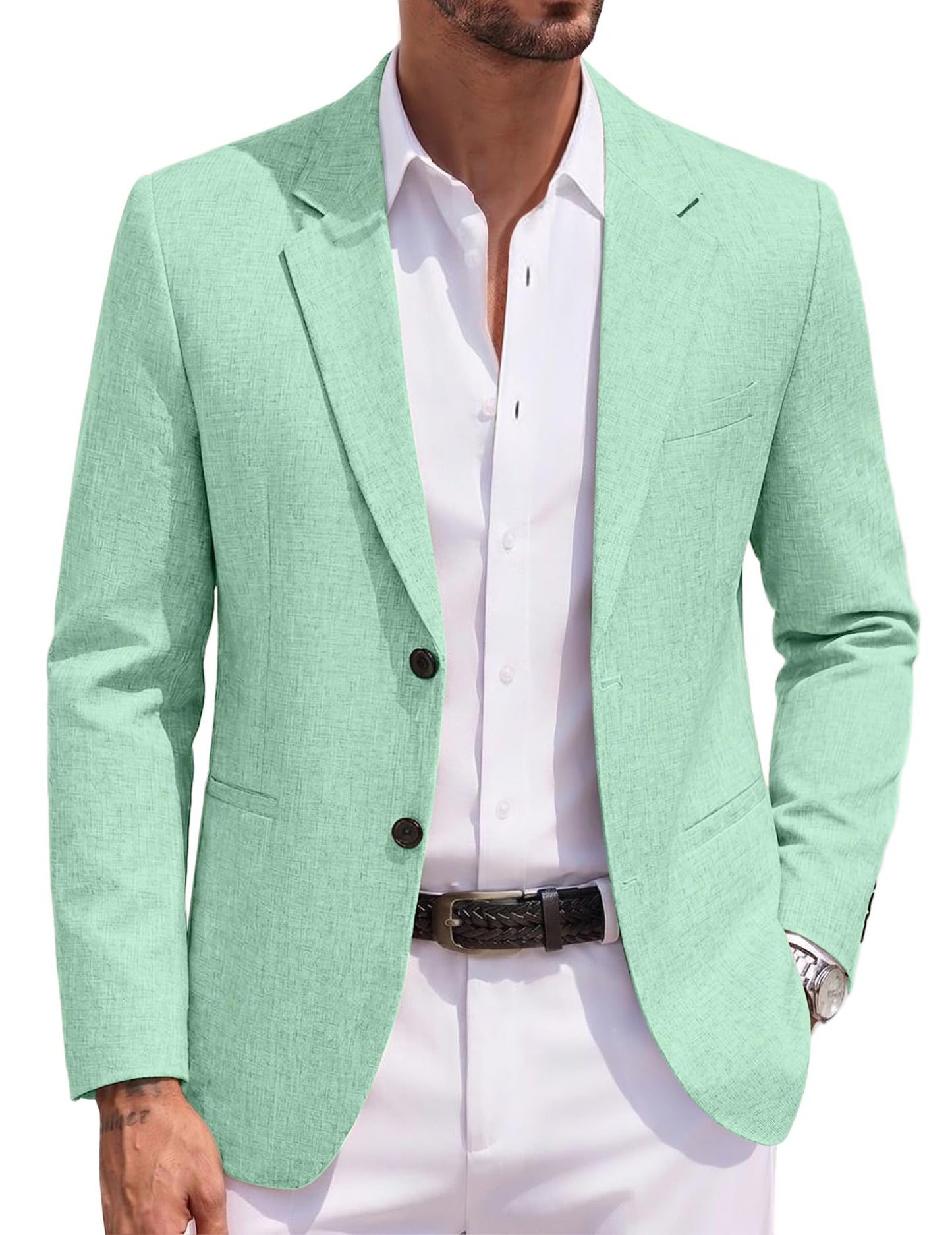 COOFANDY Men's Blazer Casual Two Buttons Sport Coats Lightweight Suit Jacket