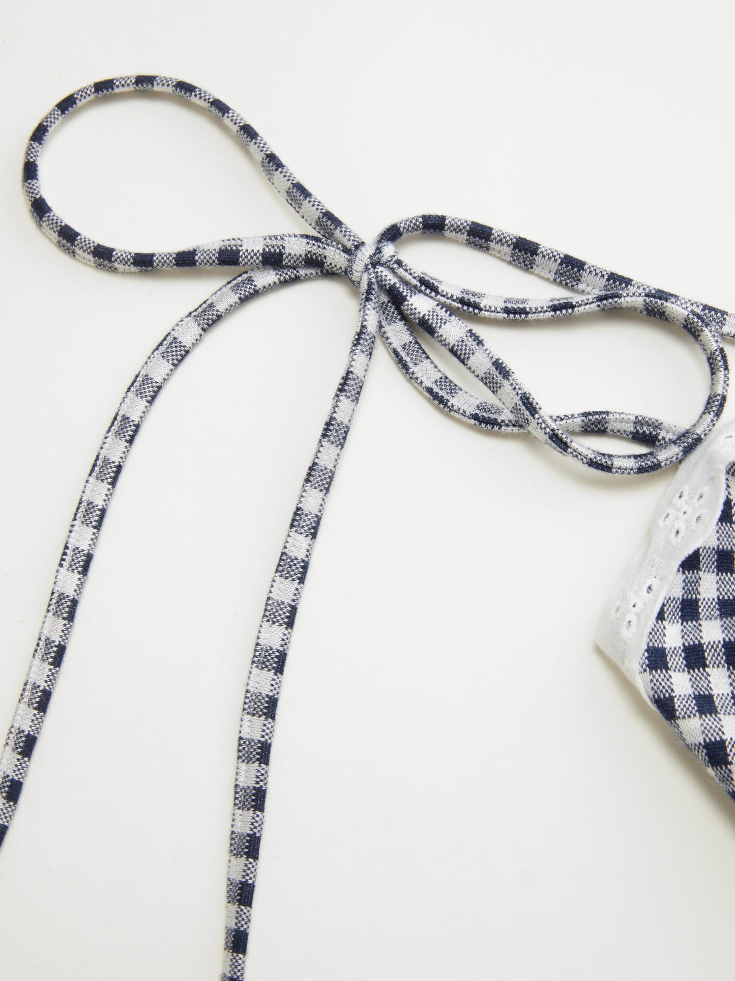 CIDER Womens Summer Gingham Dress Plaid Tie Spaghetti Strap Sleeveless Lace Trim Cute A Line Casual Mini Dresses Sundress