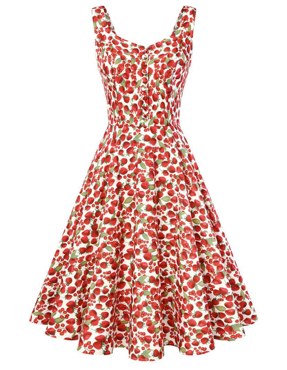 Belle Poque 1950s Vintage Dress for Women Sleeveless Homecoming Dresses Cocktail Party A-Line Summer Dress