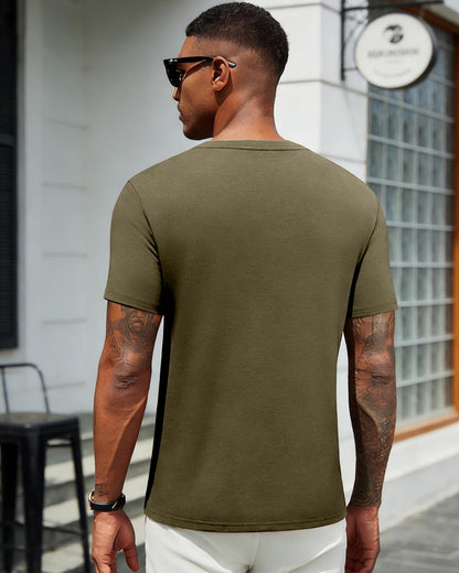Aiyino Mens Cotton Christian Cross Graphic T Shirt Minimal Faith Casual Crew Neck Tee for Church