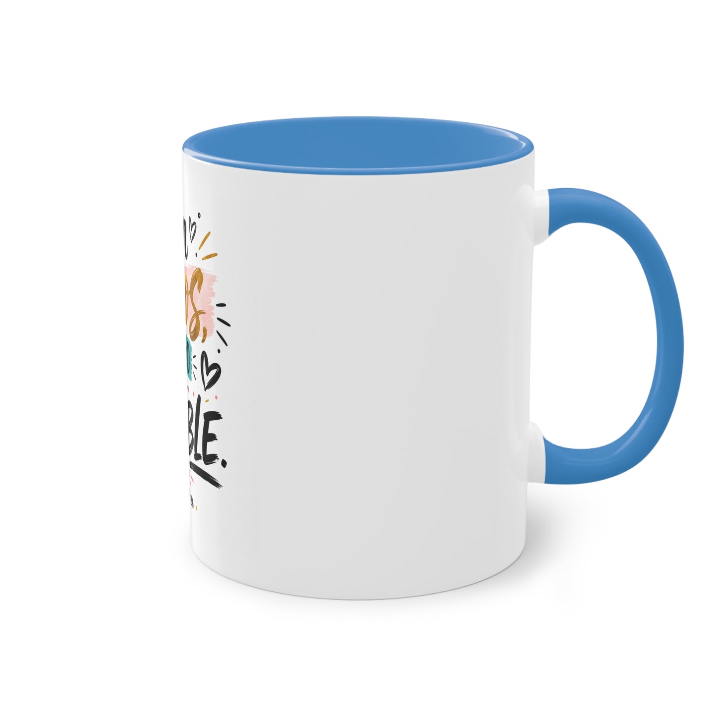 Coffee Mug — "Con Dios Todo Es Posible" Inspirational Spanish Scripture 11oz