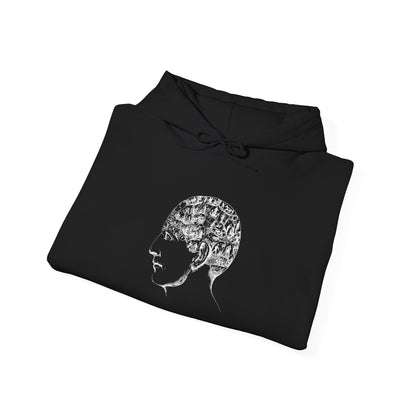 Men's Brain Graphic Hoodie — Mind Full of Ideas Sweatshirt