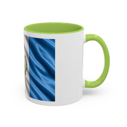 Guatemala Flag Accent Coffee Mug – 11/15oz Patriotic National Emblem Ceramic Mug