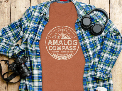 Analog Compass Heritage: The Explorer's Adventure Tee