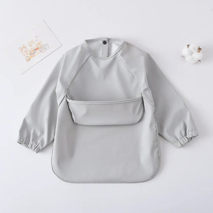 Waterproof Smock Bib | Full-Sleeve Baby & Toddler Feeding Bib