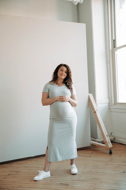 Everyday Breastfeeding Dress - Navy