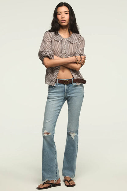 [7W15705-440] WOMENS LUCKY BRAND MID RISE SWEET FLARE - CAPSIZE DEST