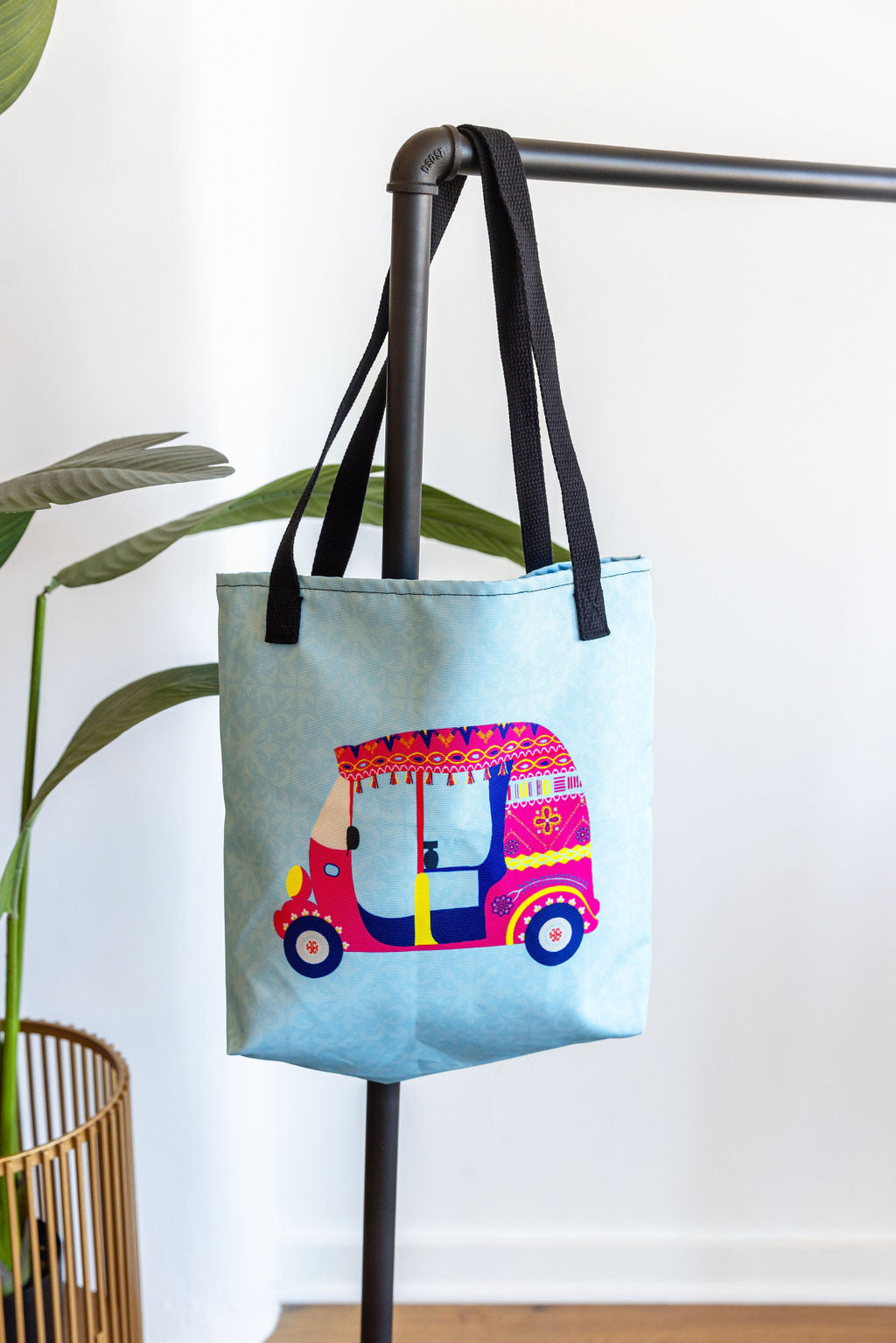 Pink Auto Tote Bag – A Bold Statement in Motion