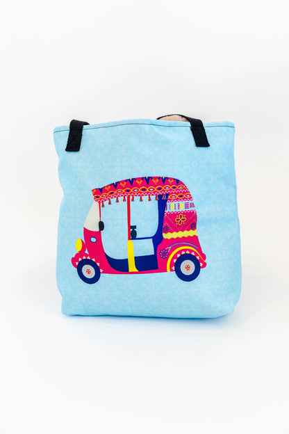 Pink Auto Tote Bag – A Bold Statement in Motion