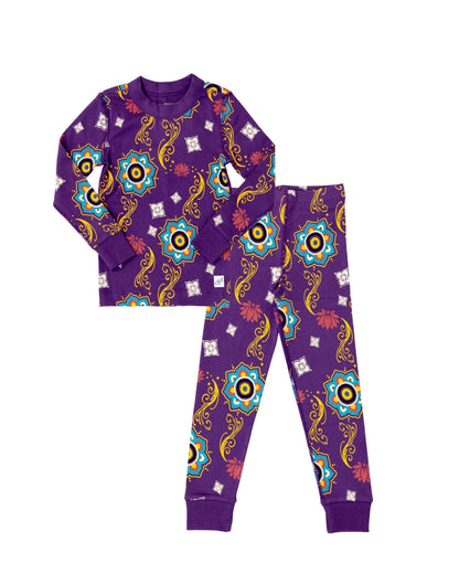 Toddler Set – Purple Rangoli