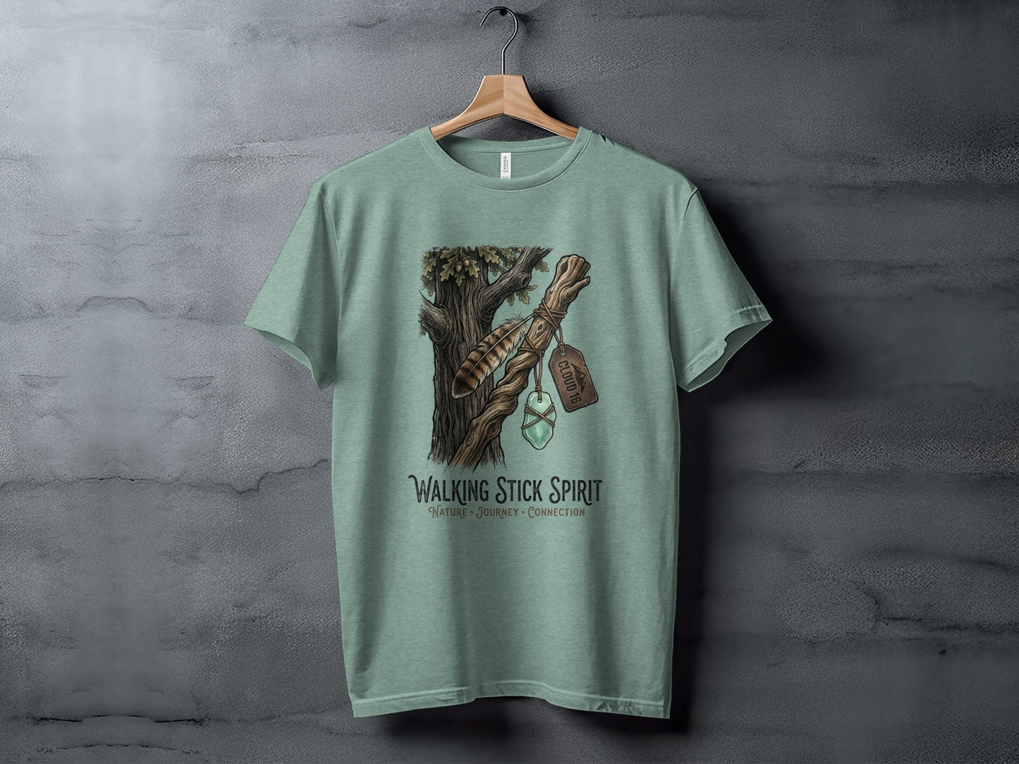 Heritage Walking Stick Spirit: Journey Nomad Tee