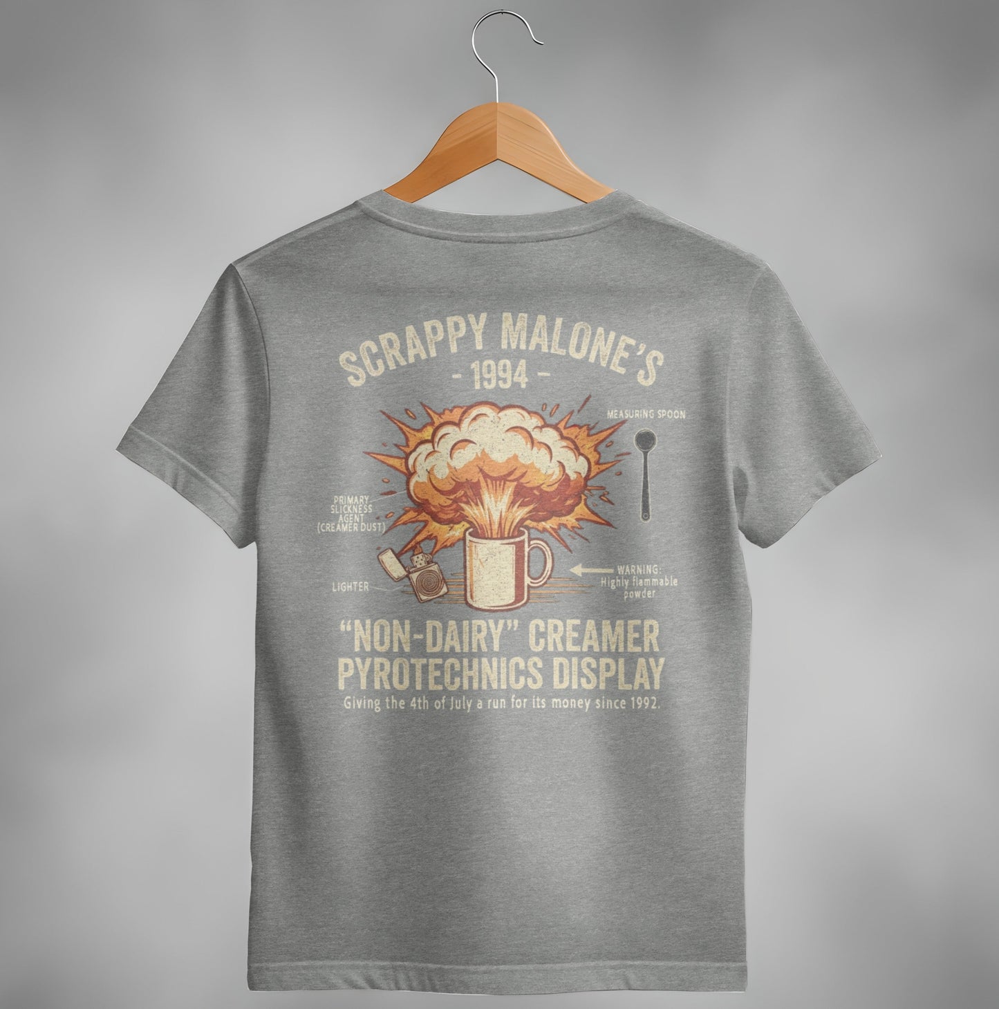 Scrappy Malone's Creamer Pyrotechnics Tee - '90s Nostalgia