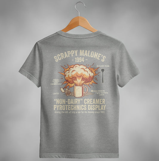 Scrappy Malone's Creamer Pyrotechnics Tee - '90s Nostalgia