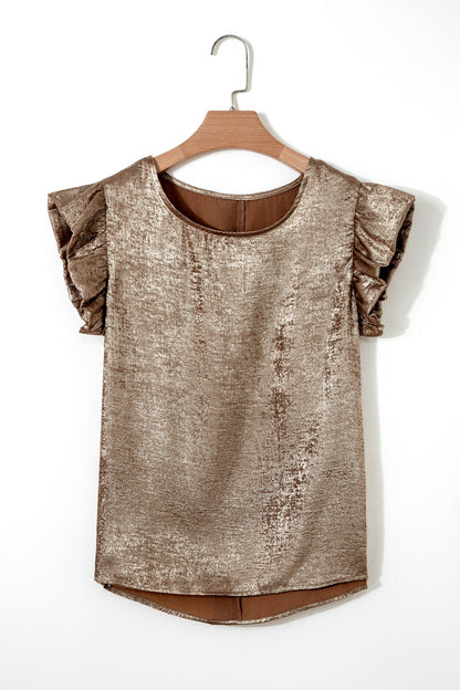 Parker Ruffle Trim Sleeveless Top