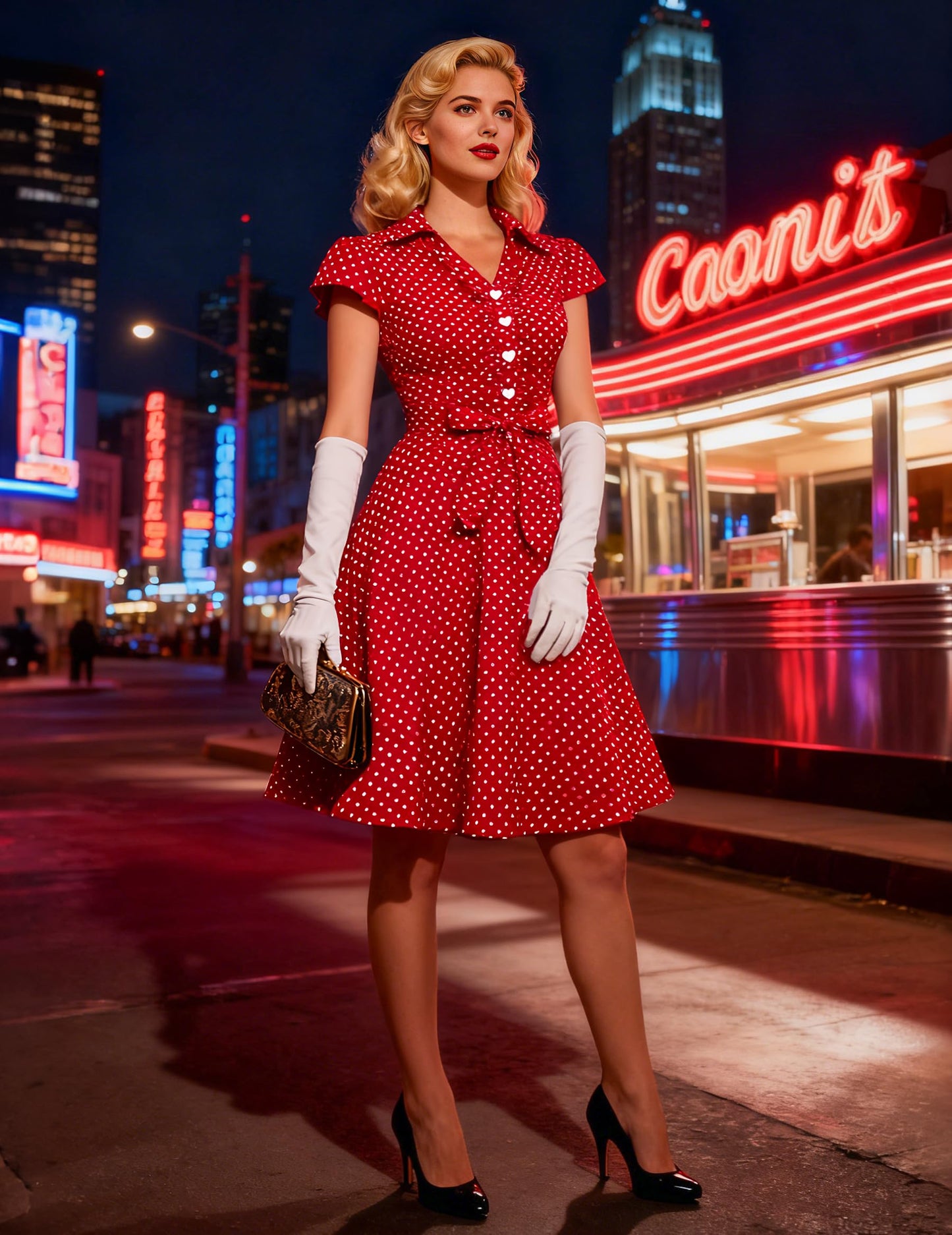 Wedtrend Women's 1950s Retro Rockabilly Dress Cap Sleeve Vintage Swing Dress