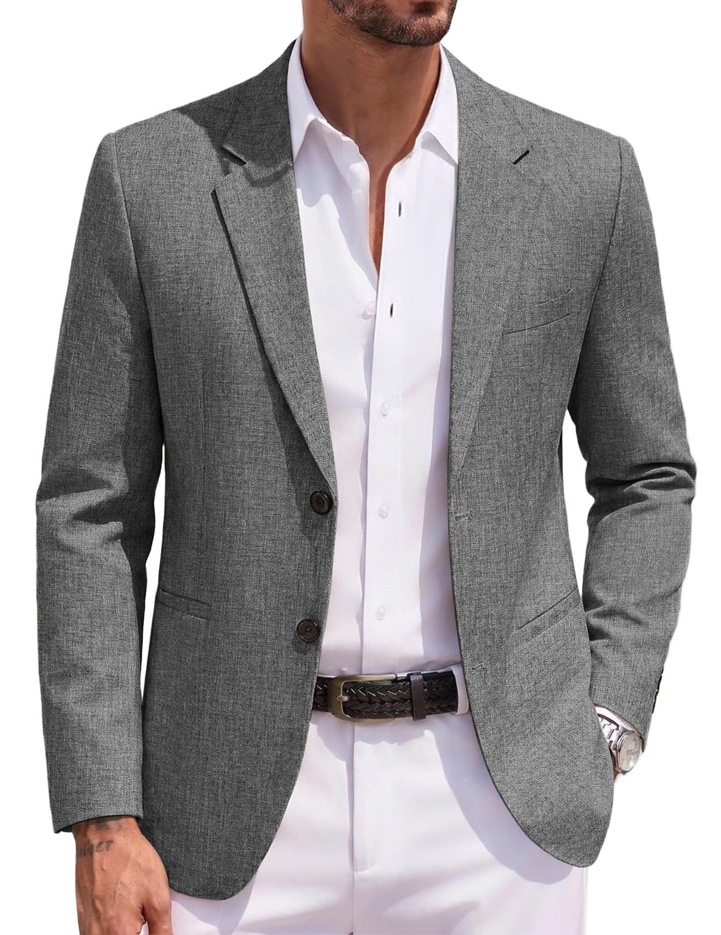 COOFANDY Men's Blazer Casual Two Buttons Sport Coats Lightweight Suit Jacket