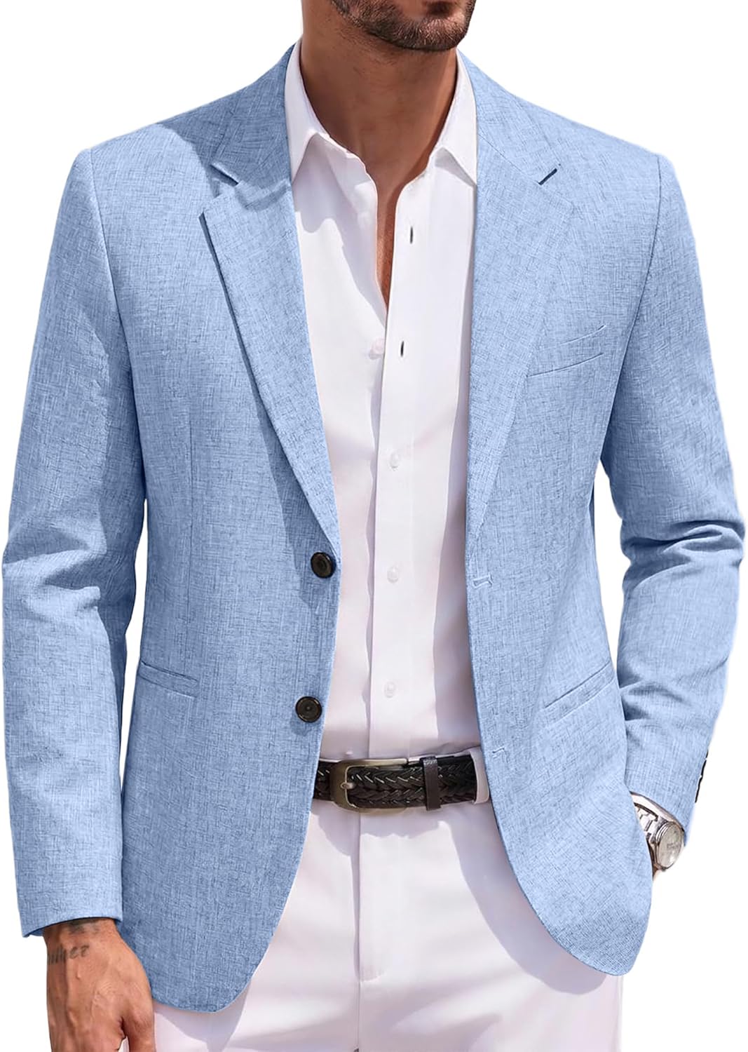 COOFANDY Men's Blazer Casual Two Buttons Sport Coats Lightweight Suit Jacket