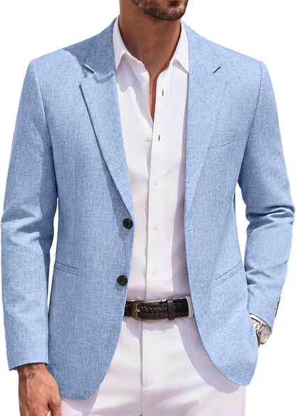 COOFANDY Men's Blazer Casual Two Buttons Sport Coats Lightweight Suit Jacket