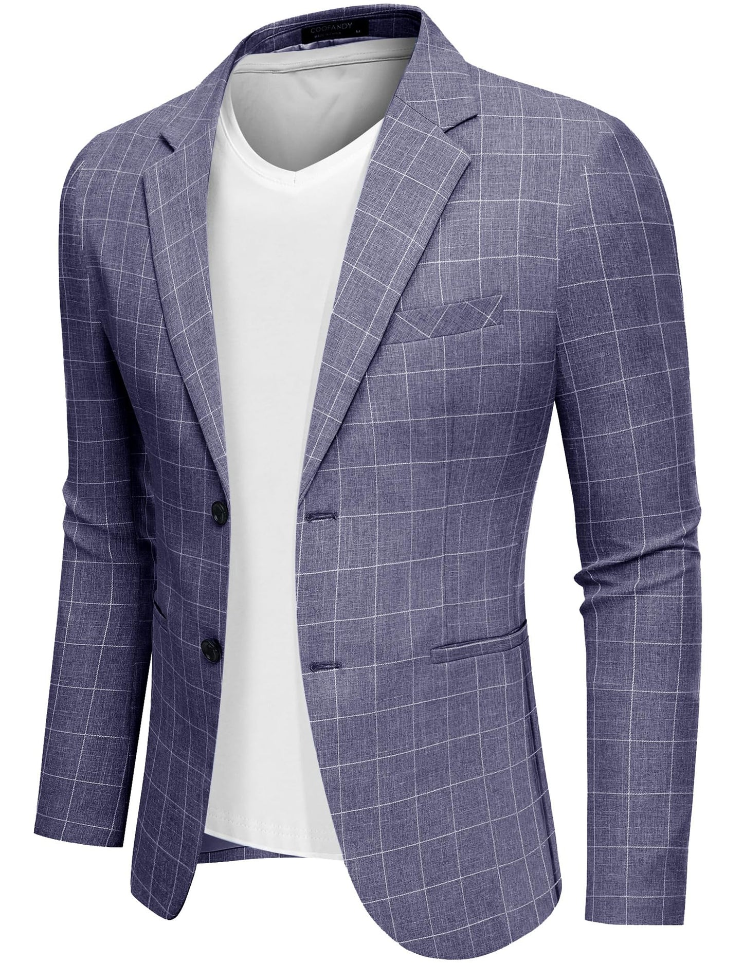 COOFANDY Men's Blazer Casual Two Buttons Sport Coats Lightweight Suit Jacket