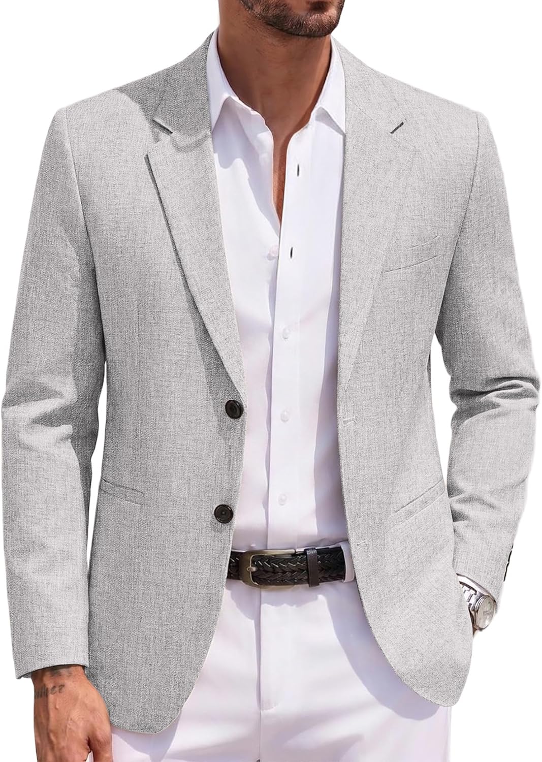 COOFANDY Men's Blazer Casual Two Buttons Sport Coats Lightweight Suit Jacket