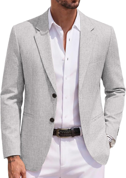 COOFANDY Men's Blazer Casual Two Buttons Sport Coats Lightweight Suit Jacket