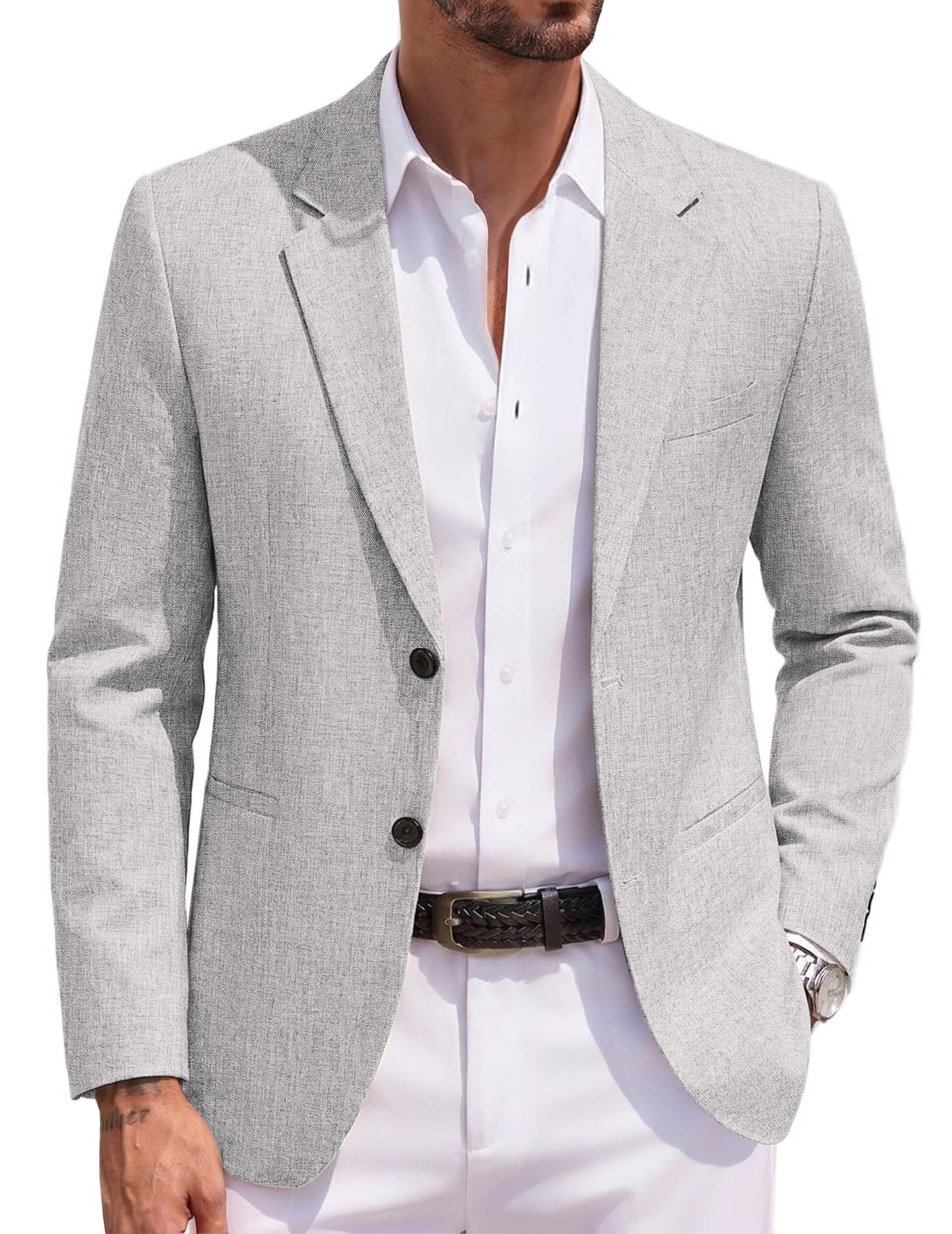 COOFANDY Men's Blazer Casual Two Buttons Sport Coats Lightweight Suit Jacket