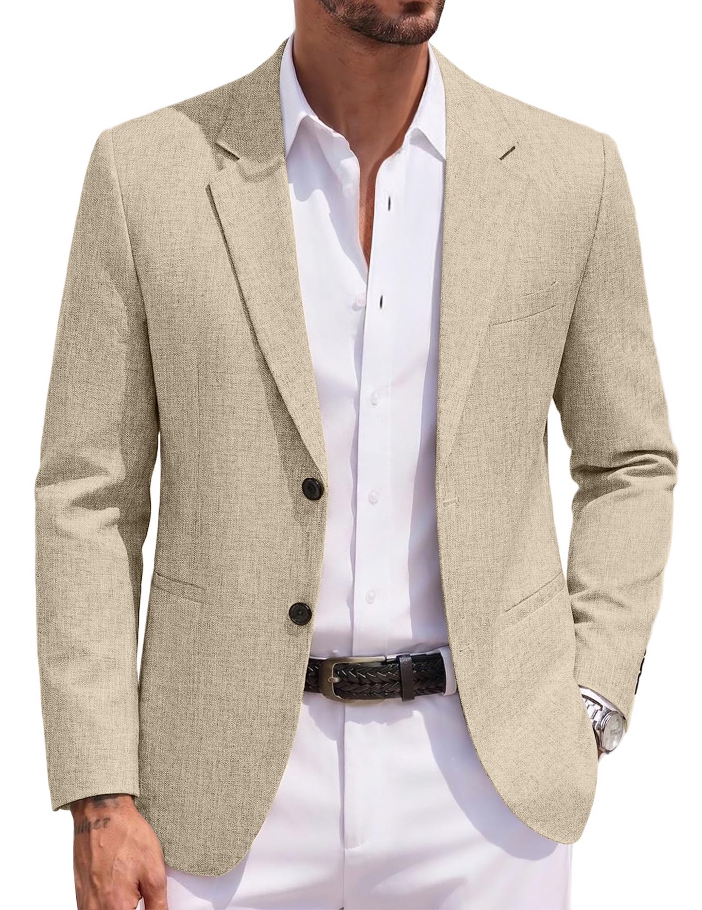 COOFANDY Men's Blazer Casual Two Buttons Sport Coats Lightweight Suit Jacket