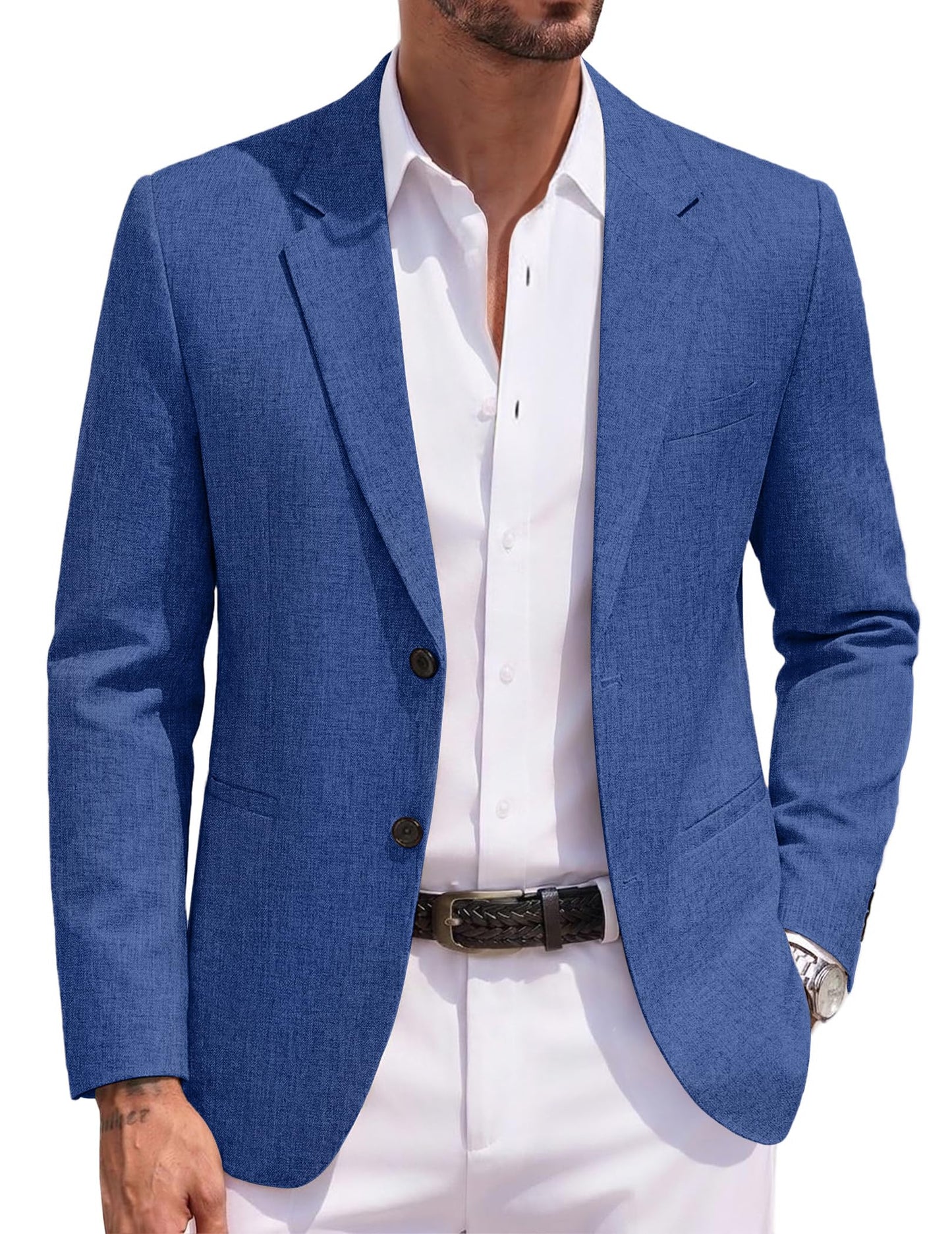 COOFANDY Men's Blazer Casual Two Buttons Sport Coats Lightweight Suit Jacket