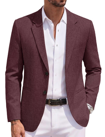 COOFANDY Men's Blazer Casual Two Buttons Sport Coats Lightweight Suit Jacket