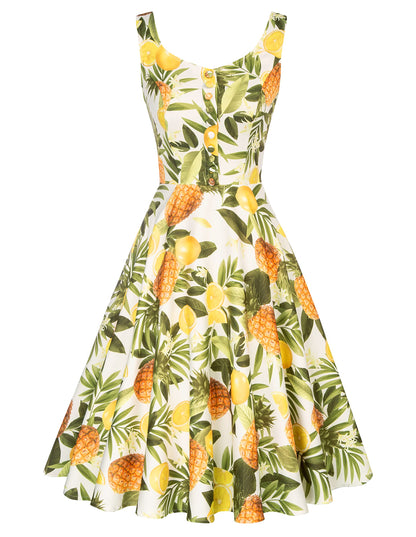 Belle Poque 1950s Vintage Dress for Women Sleeveless Homecoming Dresses Cocktail Party A-Line Summer Dress