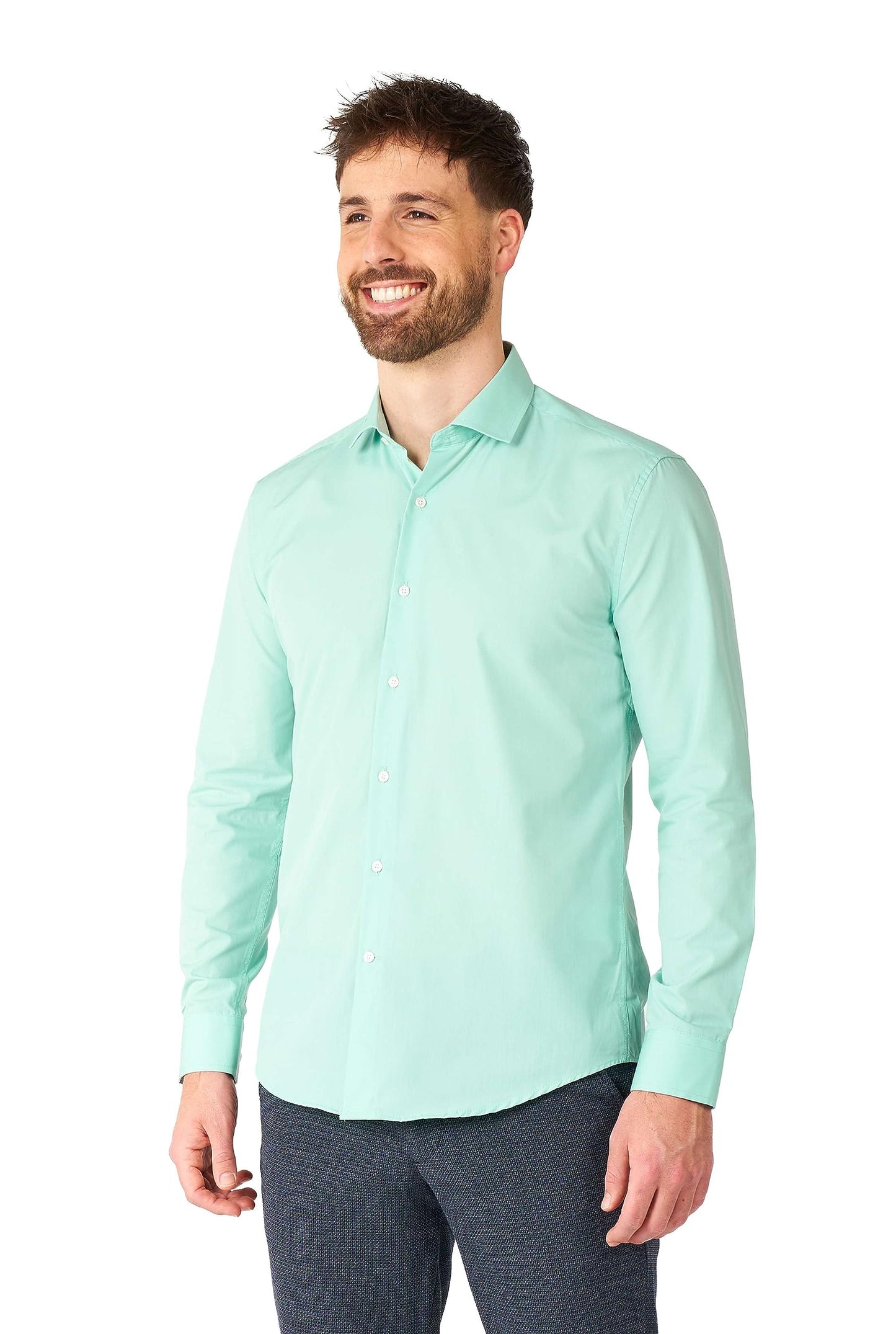 Opposuits Men's Shirt - Party and Casual Wear- Long Sleeved Button Down Dress Shirt - Slim Fit