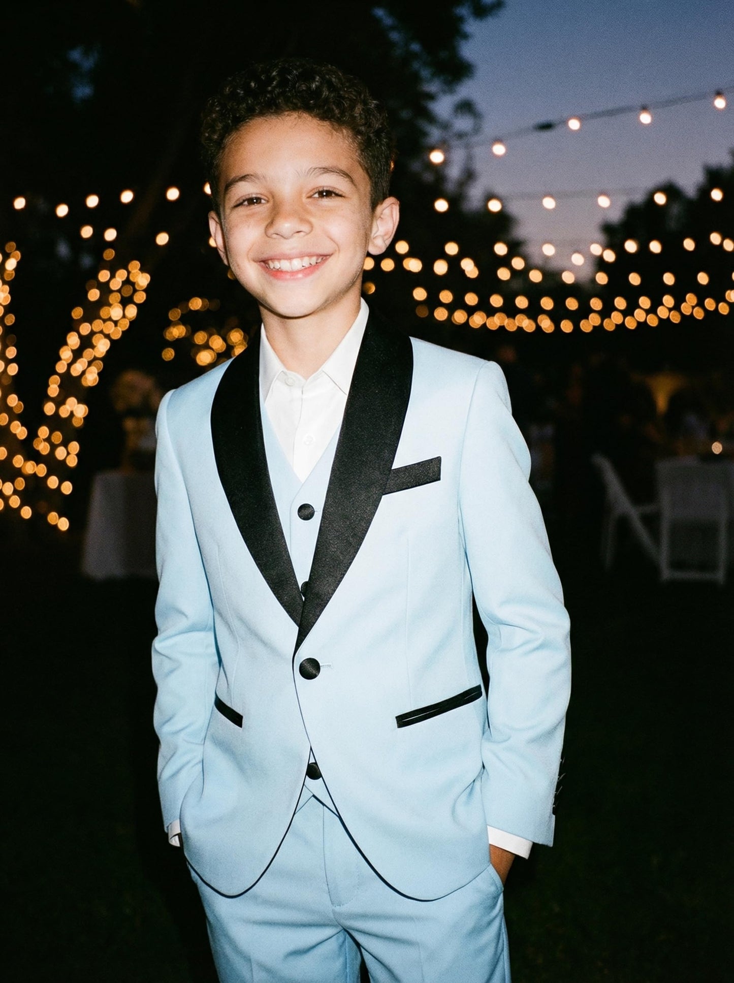 Boy Suits Tuxedo Slim Fit Suit for Boys Kids Toddler Dress Outfit with Coat, Pants, Vest Set No Tail