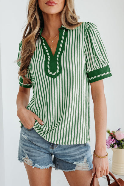 Elora Short Bubble Sleeve Blouse