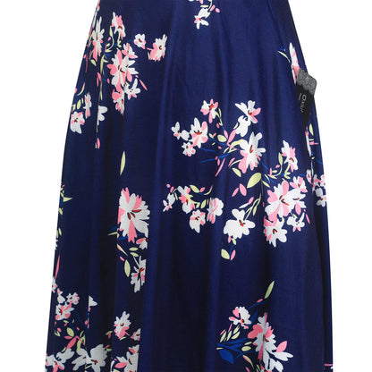 oxiuly Women's Vintage Dot V-Neck Cap Sleeve Casual Pockets Swing Tea Dress OX296