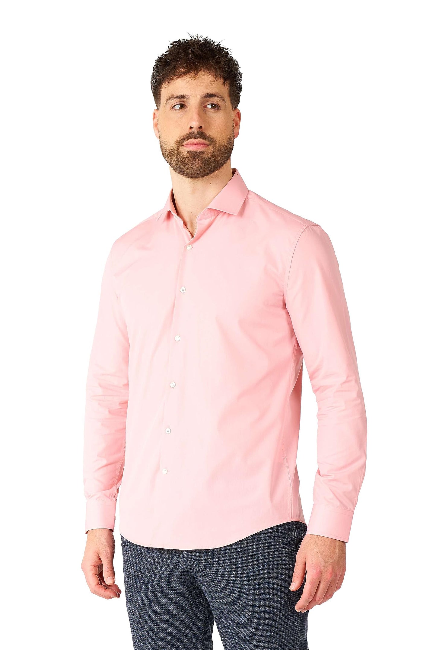 Opposuits Men's Shirt - Party and Casual Wear- Long Sleeved Button Down Dress Shirt - Slim Fit