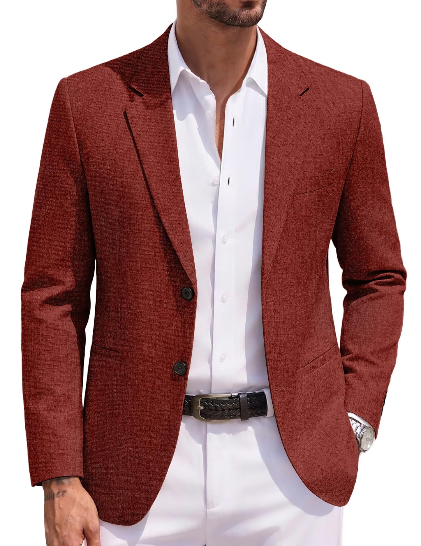 COOFANDY Men's Blazer Casual Two Buttons Sport Coats Lightweight Suit Jacket