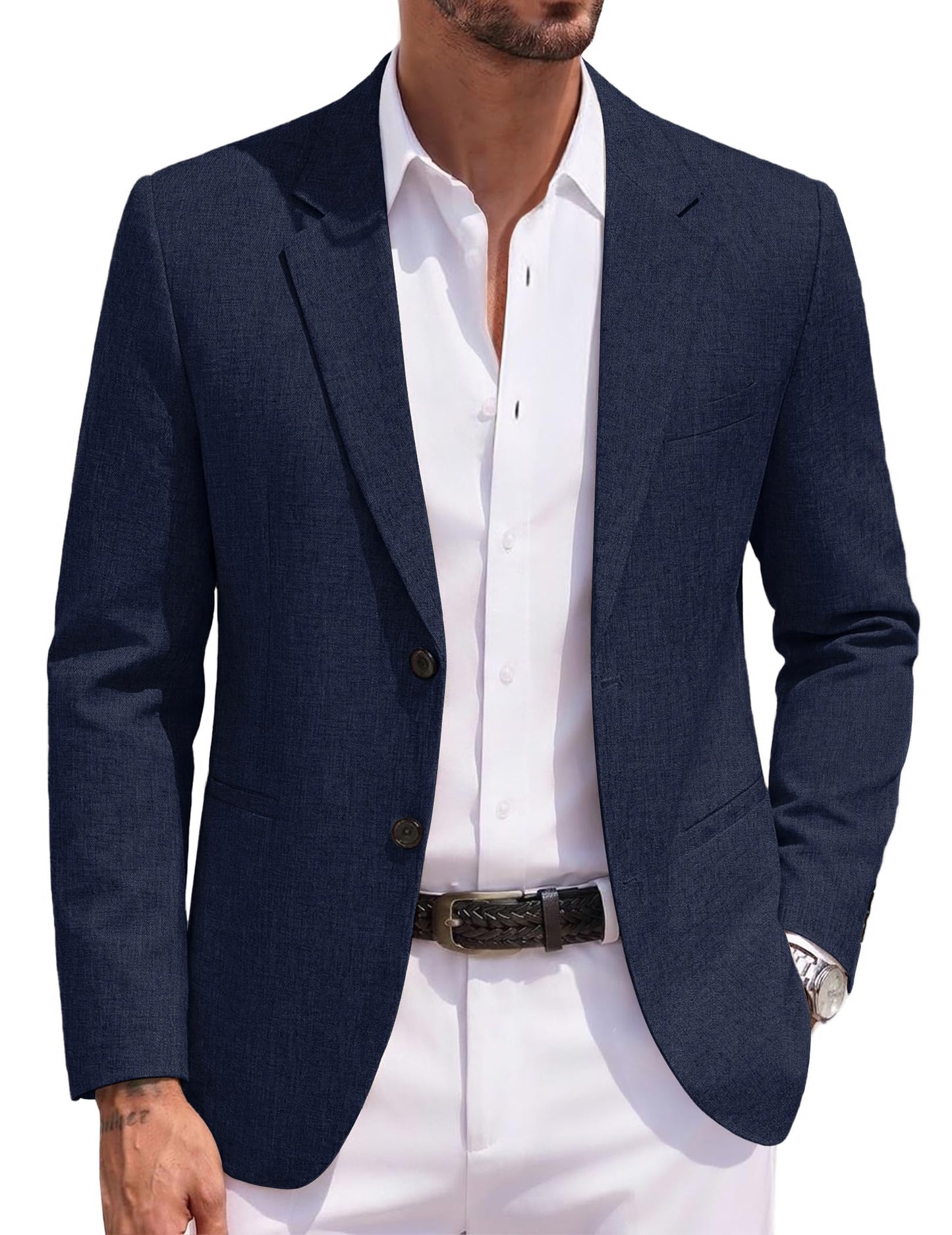 COOFANDY Men's Blazer Casual Two Buttons Sport Coats Lightweight Suit Jacket