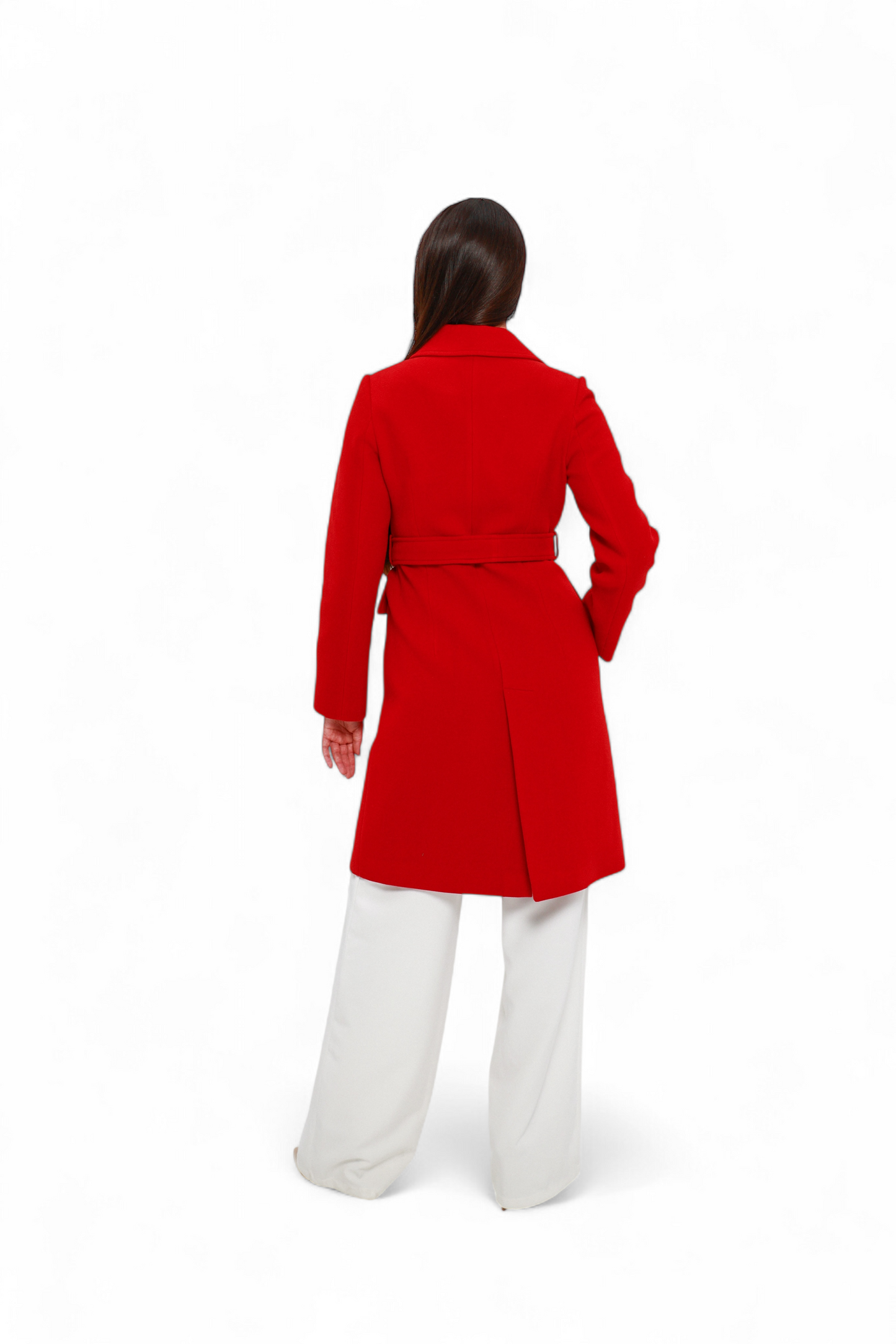 Lafayette Cashmere Blend Overcoat in Ruby