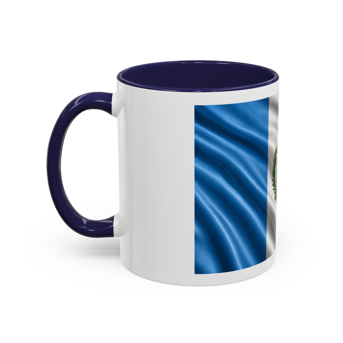Guatemala Flag Accent Coffee Mug – 11/15oz Patriotic National Emblem Ceramic Mug