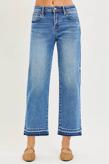 RISEN Slouchy Cropped  Boyfriend Jeans