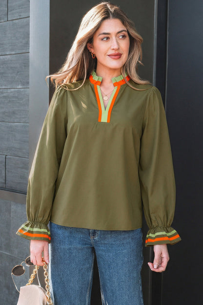 Marie Long Sleeve Blouse Long Sleeve Top