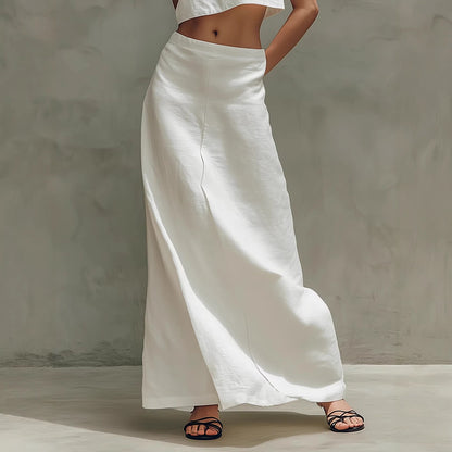 Summer Stylish Slimming Sleeveless Maxi Dress Elegant Two-Piece Set (see size chart under more details)