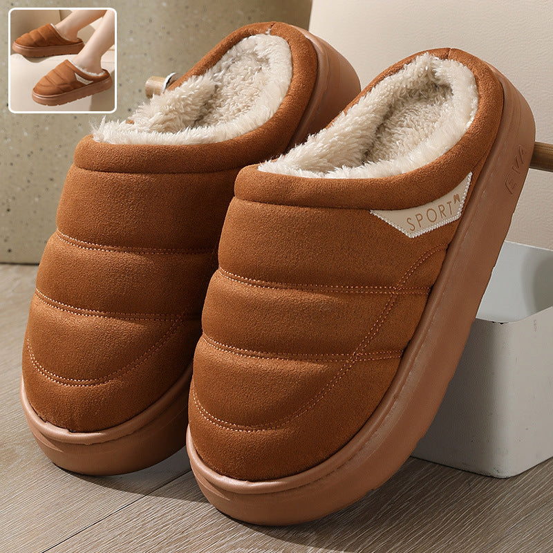 Cozy Plush House Slippers – Thick-Sole, Unisex