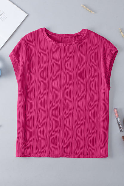 Clover Color Wavy Textured PLUS Tee